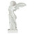 40.5" White and Beige Nike of Samothrace Bonded Marble Outdoor Garden Statue