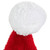 Red and White Santa Unisex Adult Christmas Hat Costume Accessory - Medium
