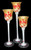 Set of 3 Berries n' Branches Hand Painted Stemmed Votive Candleholders 12" - 31011019