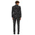 Black and Ivory Star Printed Men Adult Christmas Suit - US44