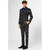 Black and Ivory Star Printed Men Adult Christmas Suit - US44