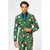 Green and Red Unique Santa Claus Men's Adult Christmas Suit - US42