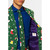 Green and Red Unique Santa Claus Men's Adult Christmas Suit - US42