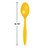 Club Pack of 600 School Bus Yellow Premium Heavy-Duty Plastic Party Spoons