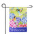 Welcome Floral Hummingbird Outdoor Garden Flag 12.5" x 18"