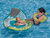54" Inflatable Teal Blue and Green Baby Swimming Pool Float with Canopy - 32557495