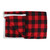 Black and Red Buffalo Plaid Christmas Throw Blanket with Sherpa Backing 52" x 60"