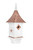 29" White and Brown Villa Outdoor Garden Birdhouse