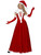 40" Red and White Miss Santa Women Adult Christmas Costume - Small