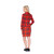 Red and Black Lumberjackie Women's Adult Christmas Suit - US12