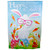 Happy Easter Bunny with Carrots Outdoor House Flag 28" x 40"