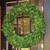 Natural Fiber Artificial Boxwood Christmas Wreath - 30-Inch, Unlit