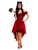 Red and Black Day of the Dead Devil Women Adult Halloween Costume - X1