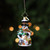 Green and White Christopher Radko Feast Little Gem Christmas Ornament