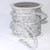 Silver Colored Thick and Fuzzy Glitter-cord Wired Craft Ribbon 0.374" x 55 Yards