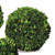 12" Green Contemporary Artificial Topiary Ball with Hanger