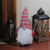 24" White and Red Tumbling Santa Gnome with Plaid Hat Christmas Tabletop Figurine