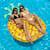 Inflatable Green and Yellow Tropical Pineapple Swimming Pool Raft, 86-Inch