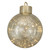 12-Inch Lighted Gold Christmas Ornament Table Piece