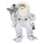 Winter Ready Sitting Santa Claus Christmas Figure with Lantern - 16" - White