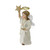 6" Glittered Caroling Angel with Tinsel Halo Christmas Figurine Decoration
