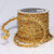 Gold Colored Thick and Fuzzy Glitter-cord Wired Craft Ribbon 0.374" x 55 Yards
