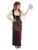 49" Black and White Fortune Teller Girl Child Halloween Costume - Medium
