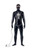 49" Black Solid Gimp with Straps Men Adult Halloween Costume - Large