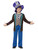 42" Brown and Blue Hatter Deluxe Boys Child Halloween Costume - Medium
