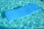 70-Inch Blue Portable Rippled Foam Swimming Pool Mattress Raft