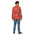 Red and Green Festive Themed Men's Adult Christmas Light Up Blazer - Medium