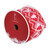 Red and White Nordic Tree Christmas Wired Craft Ribbon 2.5" x 16 Yards