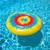 72" Inflatable Multicolor Tie Dye Circular Swimming Pool Float