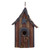 11.42" Modern Distressed Finish Wooden Birdhouse