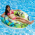 Inflatable Ocean Blue and Lime Green Swimming Pool Ring Float, 47-Inch