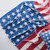 Red and Blue Patriotic United States Flag Cotton Throw Blanket 50" x 60"