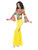 49" Yellow and Violet 1970's Style Groovy Babe Women Adult Halloween Costume - Small