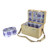 11.75" Cream White Hand Woven 2-Person Picnic Basket Set with Accessories
