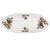 13.75" x 35" White and Red Rectangular Table Runner
