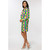 Yellow and Green Harlequin Themed Women Adult Mardi Gras Suit - US10 - 33830534