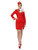49" Red and White Trolley Dolly Women Adult Halloween Costume - Small