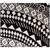 50" x 60" Black and Cream White Knitted Rectangular Throws - 33440478