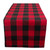 14" x 72" Red and Black Buffalo Plaid Christmas Table Runner