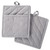 Set of 2 Gray Chambray Solid Patterned Potholders 9"