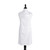 38" White Solid Patterned Woven Kitchen Chef Apron