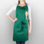32' x 28' Dark Green Colored Adjustable Chefs Apron with Pockets