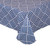 102" Navy Blue and White Grid Rectangular Tablecloth