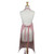 36" Tomato Red and White Striped Gourmet Chef's Apron with Strap