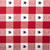 108" Red and White Stars Checkered Rectangular Table Runner