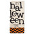 Set of 2 Black and White Halloween Themed Rectangular Dishtowel 28"